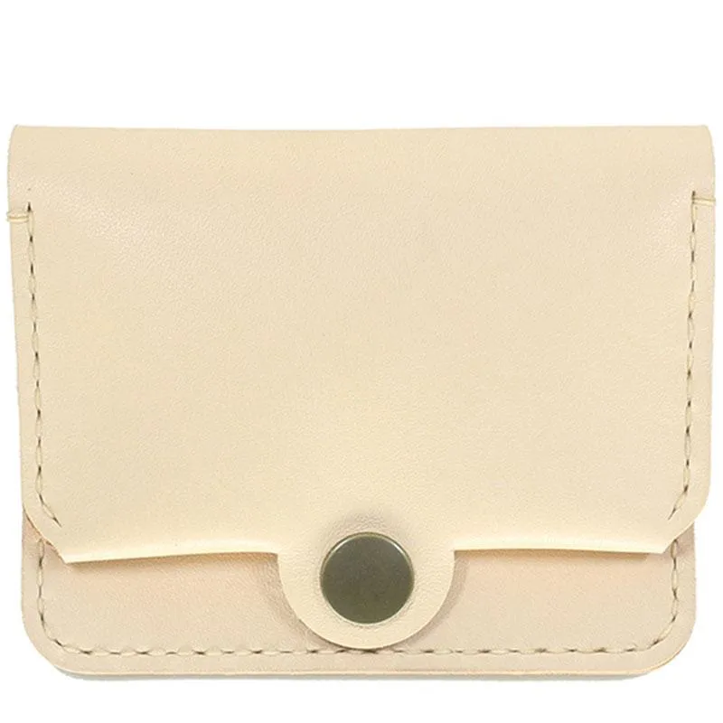 HANDMADE LEATHER CUTE Women Card Change Holder Pouch PERSONALIZED MONOGRAMMED GIFT CUSTOM Coin Wallet Holder