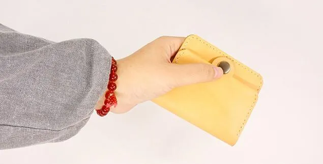 HANDMADE LEATHER CUTE Women Card Change Holder Pouch PERSONALIZED MONOGRAMMED GIFT CUSTOM Coin Wallet Holder