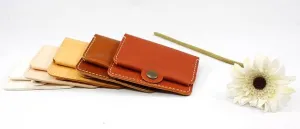HANDMADE LEATHER CUTE Women Card Change Holder Pouch PERSONALIZED MONOGRAMMED GIFT CUSTOM Coin Wallet Holder