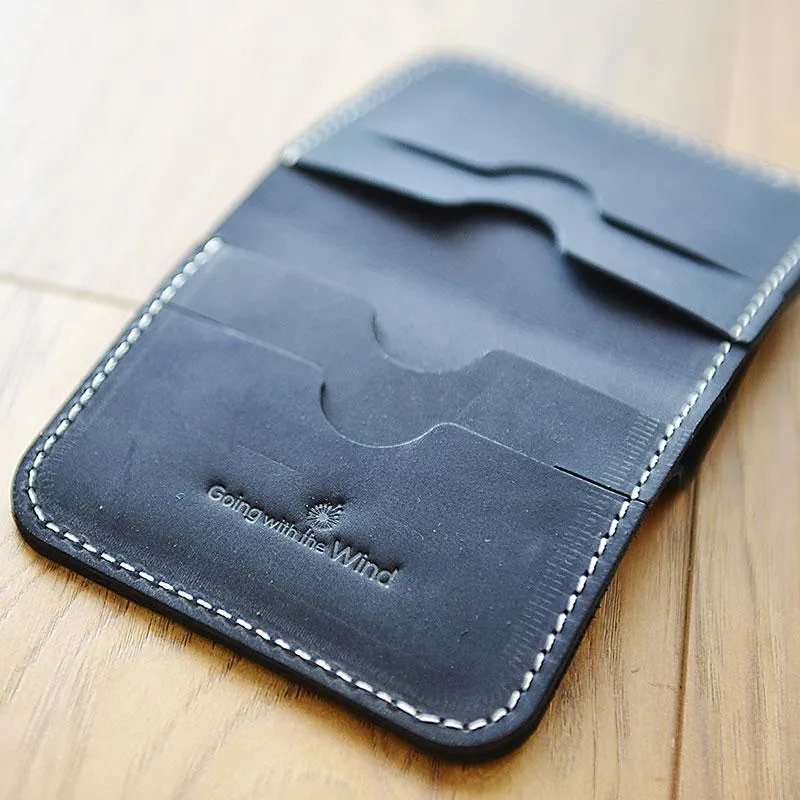 HANDMADE LEATHER CUTE Women Constellation Bifold Blue Small Wallet PERSONALIZED MONOGRAMMED GIFT CUSTOM Wallet