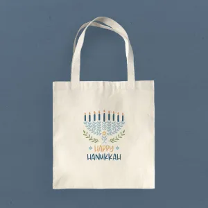 Happy Hanukkah - Canvas Tote Bag