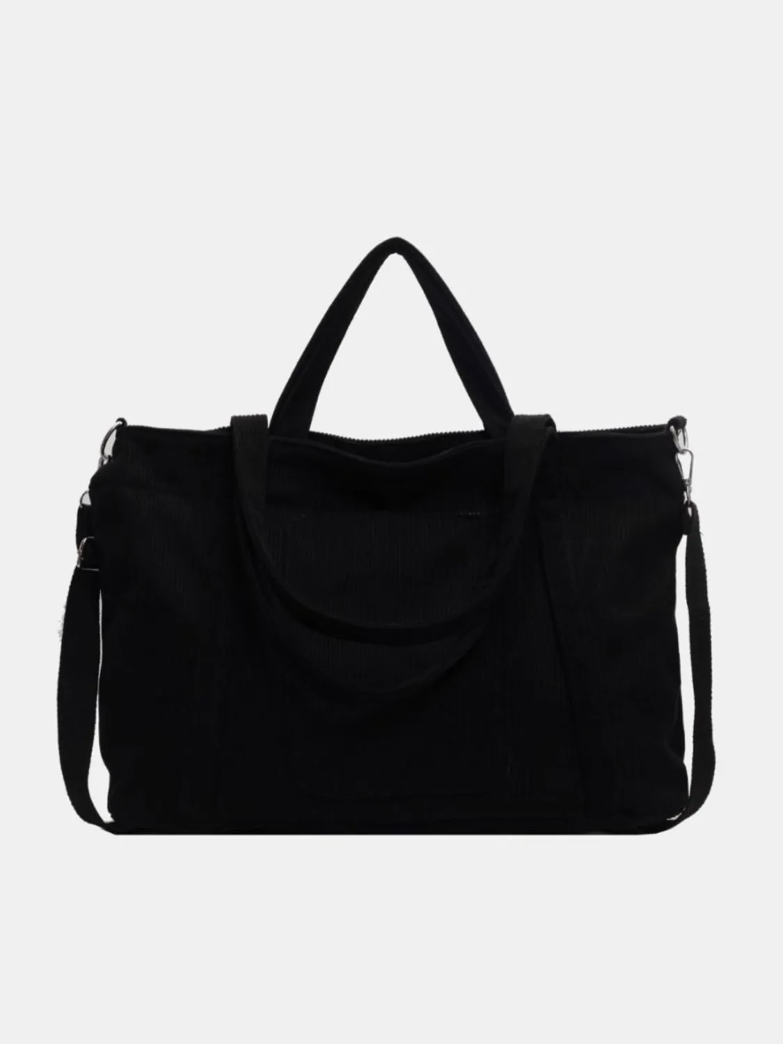 Hazel Blues® |  Corduroy Solid Large Tote Bag