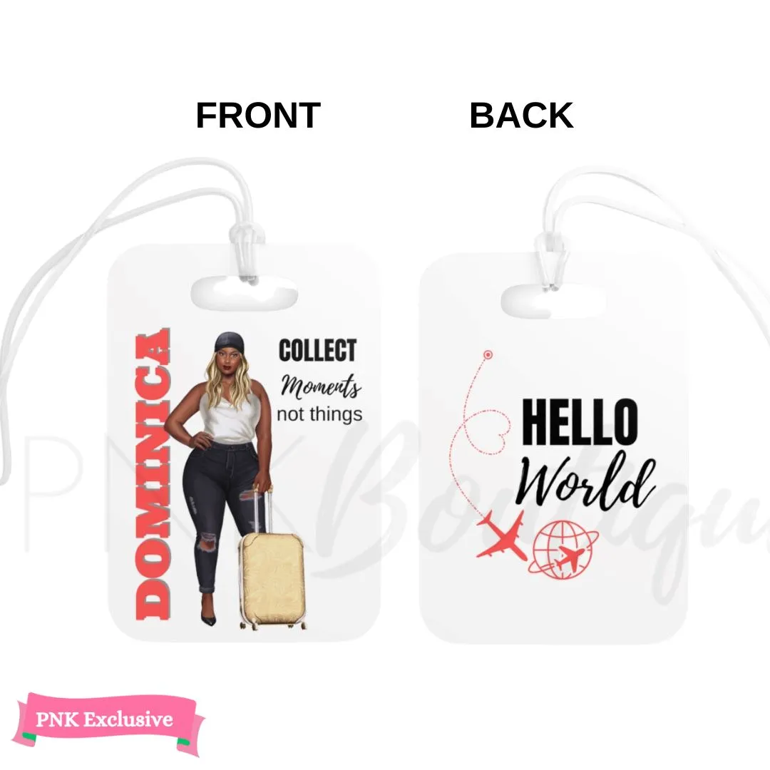 Hello World Personalized Luggage Tag