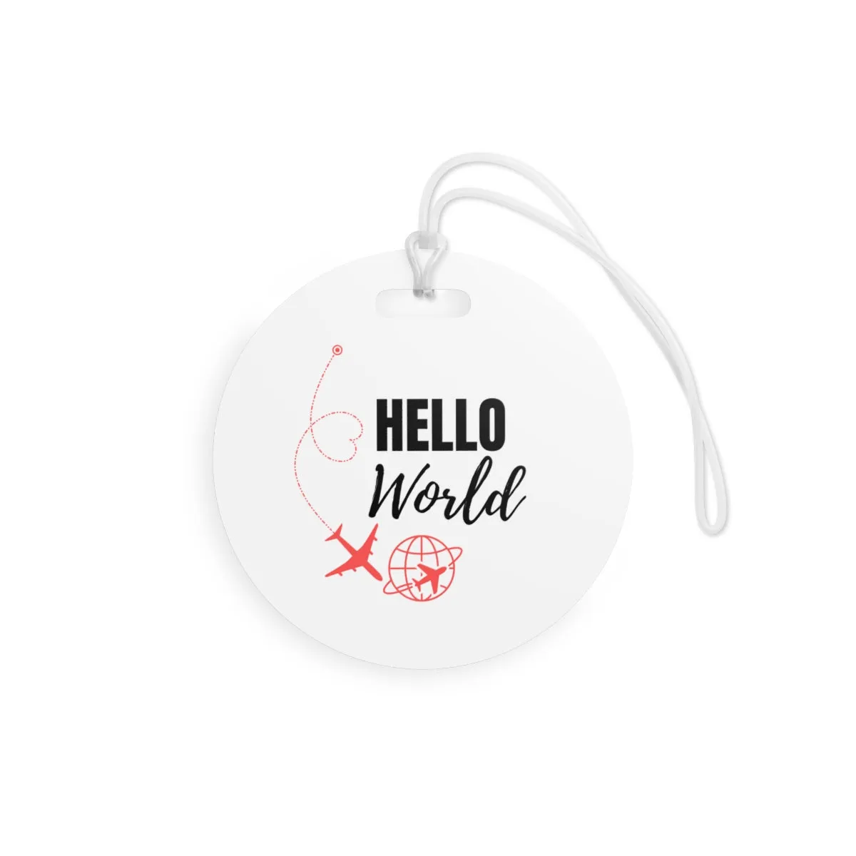 Hello World Personalized Luggage Tag