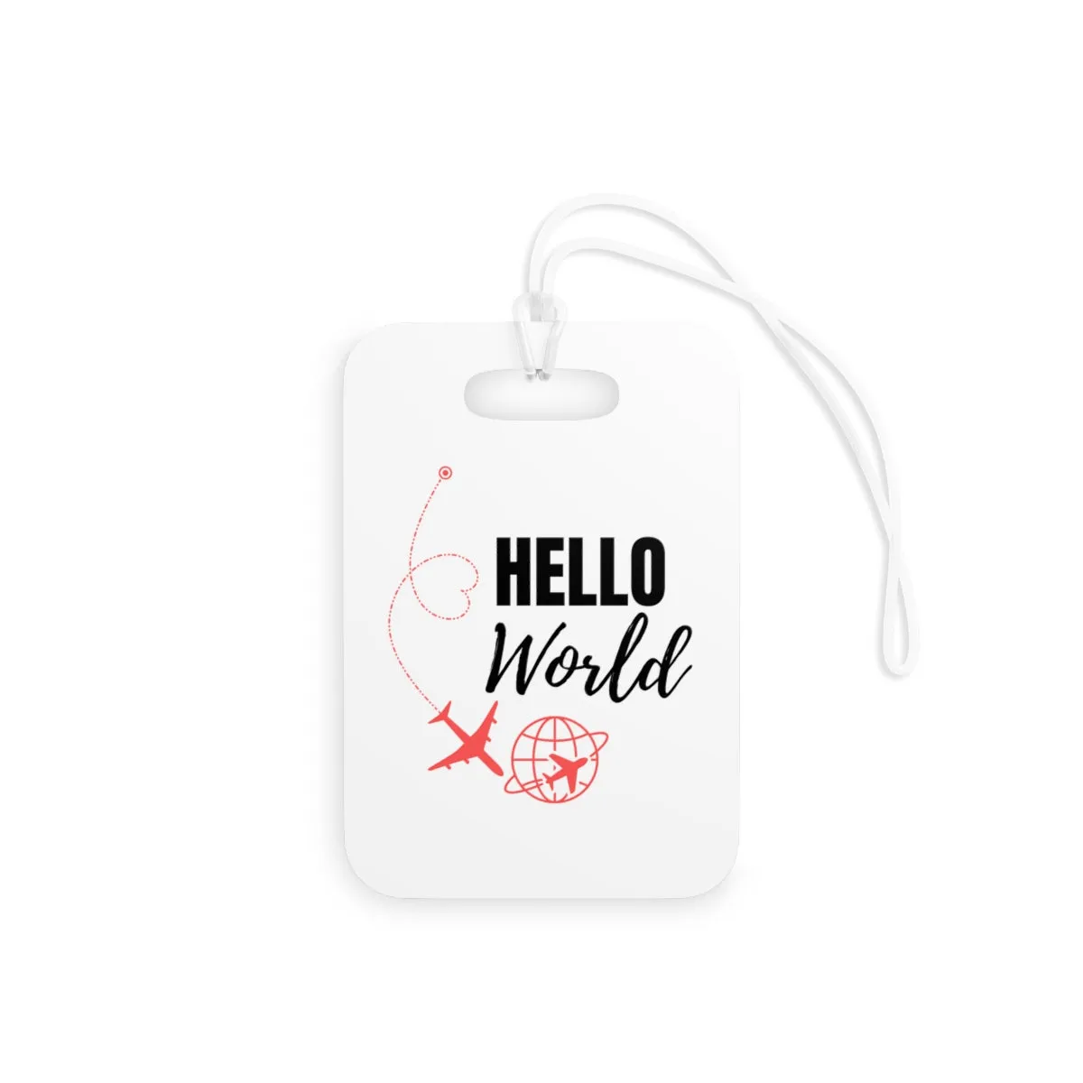Hello World Personalized Luggage Tag
