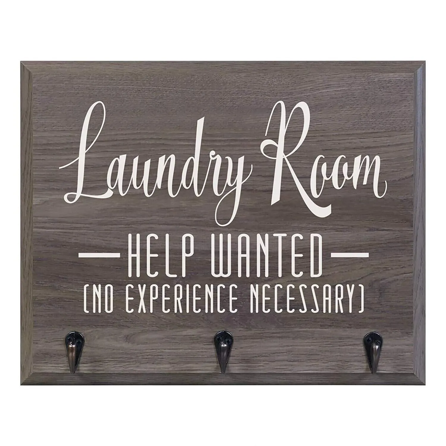 Help Wanted (No Experience Needed) Coat Rack Wall Sign