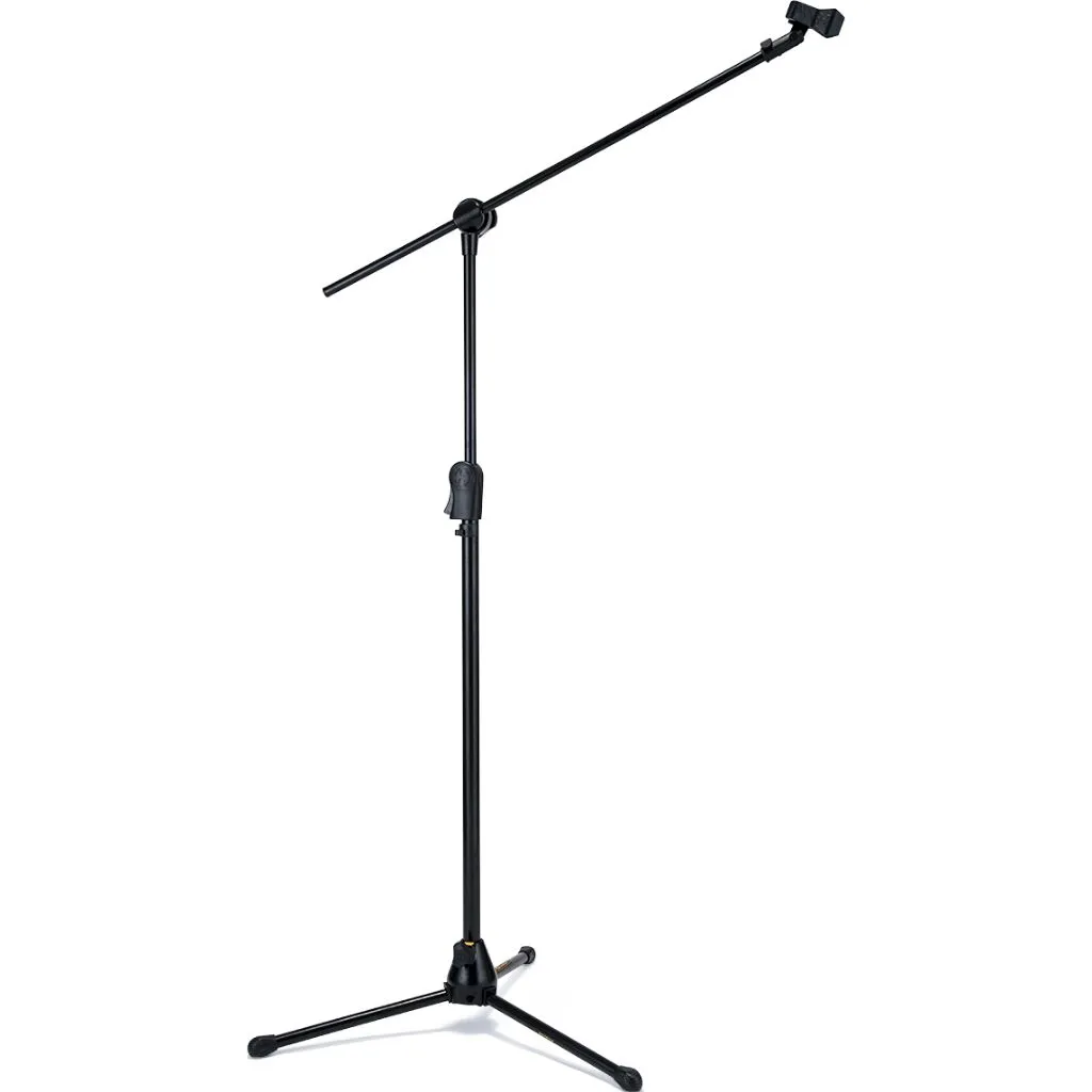 Hercules EZ Clutch Tripod Microphone Stand w/2-in-1 Hideaway Boom