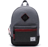 Heritage Mid Grey/Black Crosshatch Kids Backpack