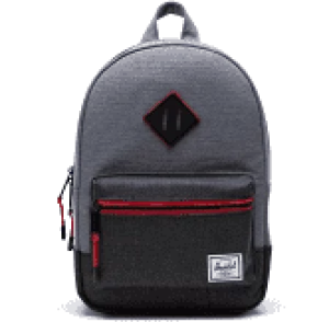 Heritage Mid Grey/Black Crosshatch Kids Backpack