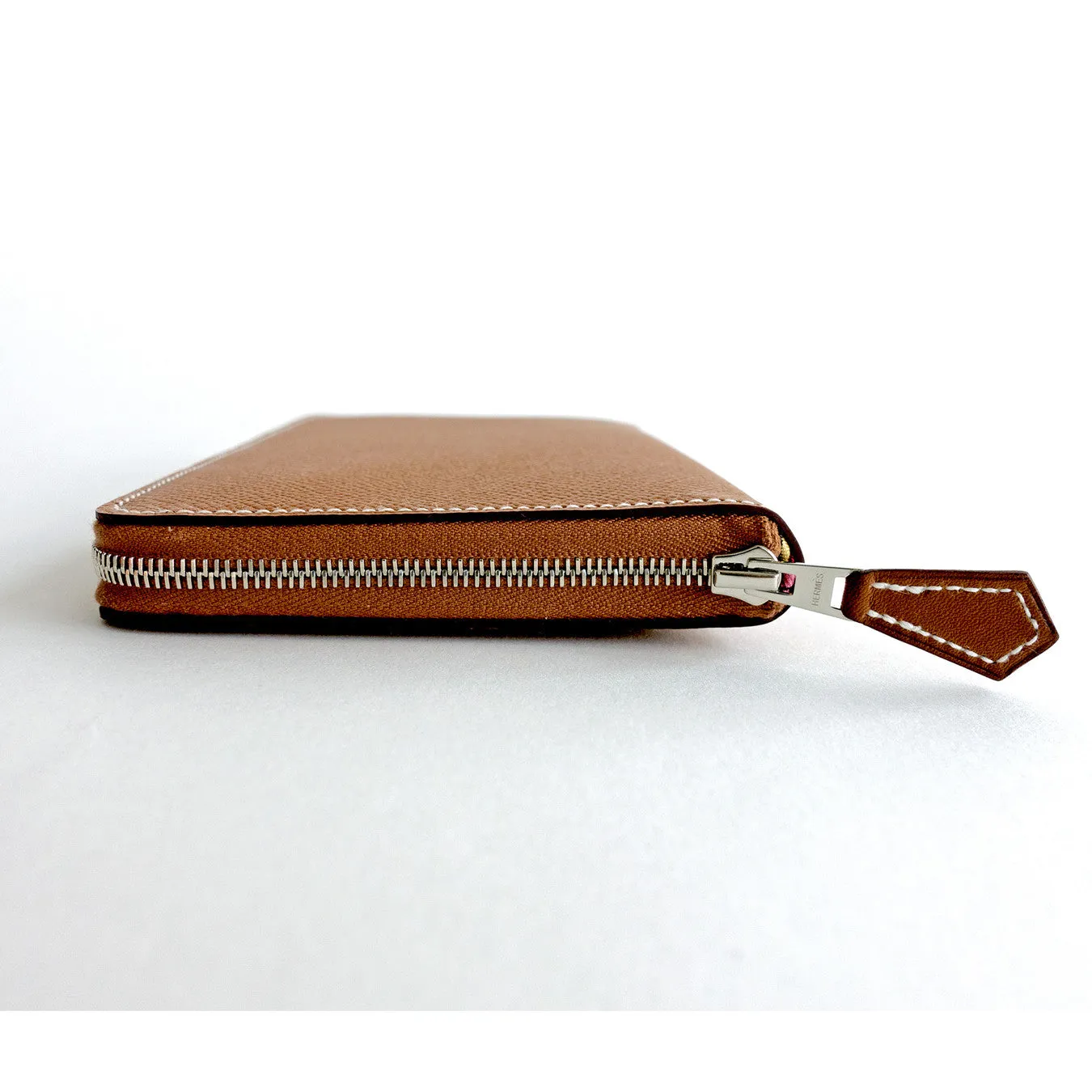 Hermes Cognac Gold Brown Rose Jaipur Astrologie Nouvelle Silk-In Wallet Gift!