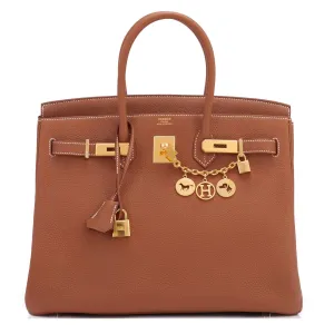 Hermes Gold Birkin 35cm Togo Gold Hardware