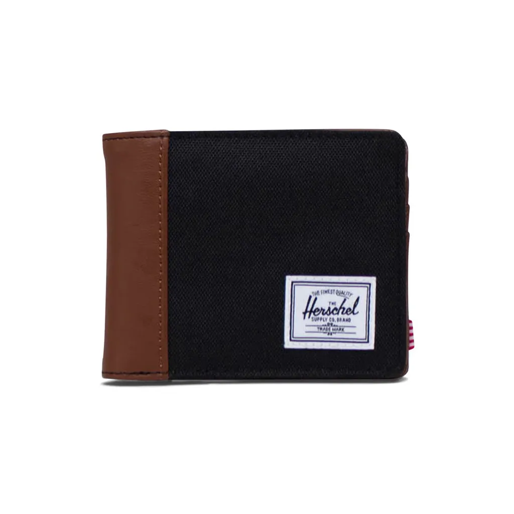 HERSCHEL HANK WALLET - BLACK/TAN
