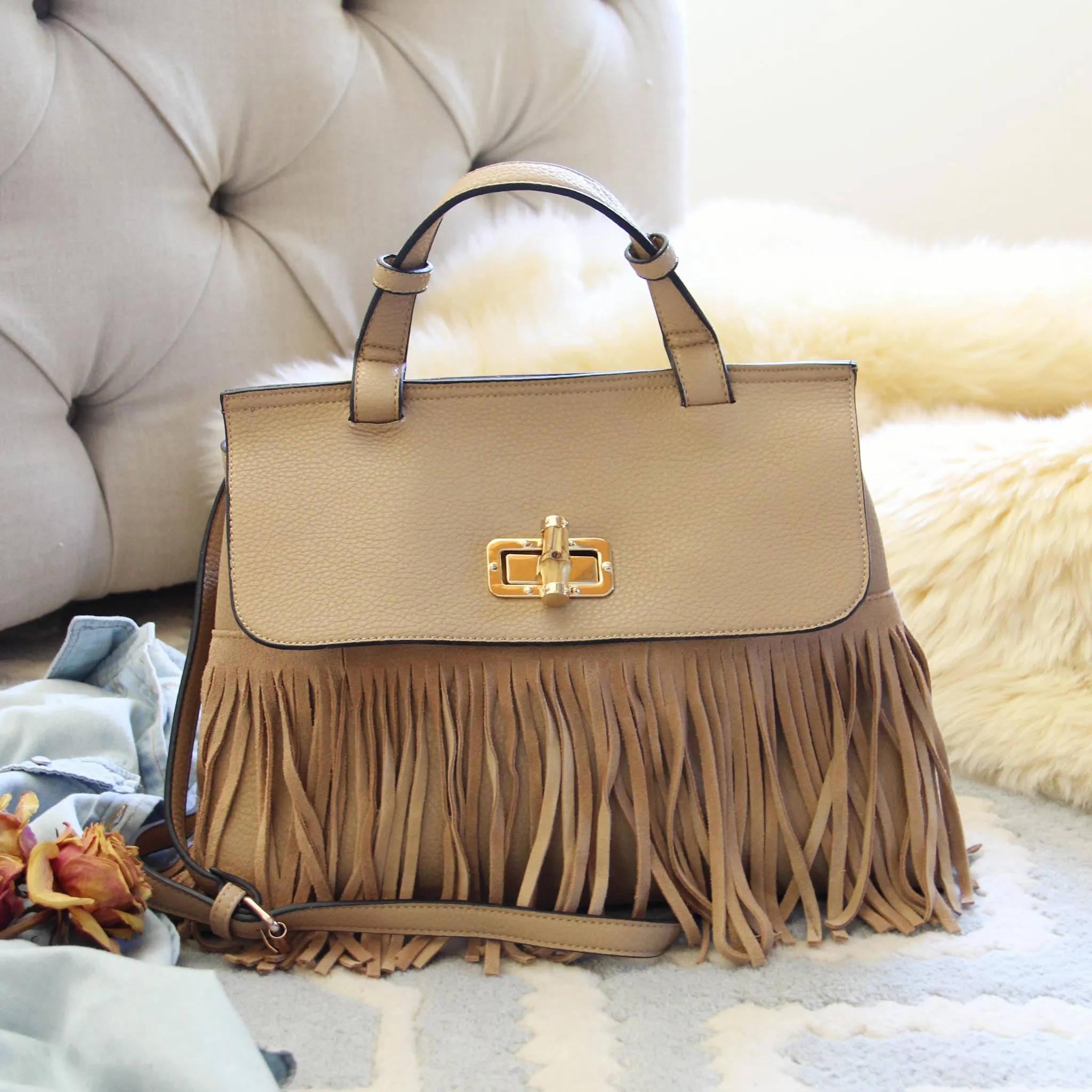 Honey Hush Fringe Tote