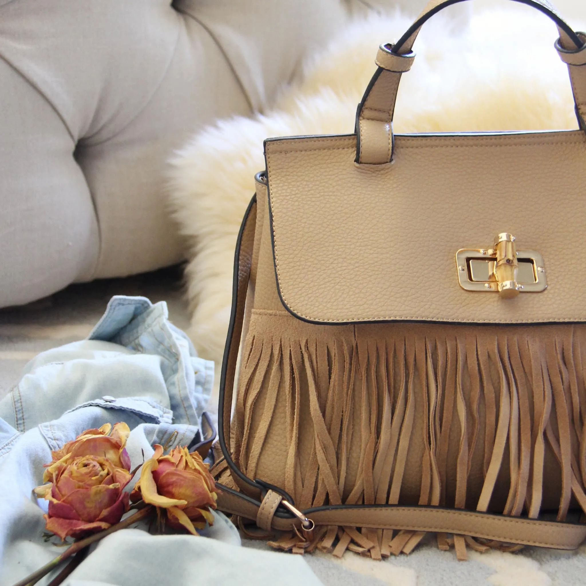 Honey Hush Fringe Tote