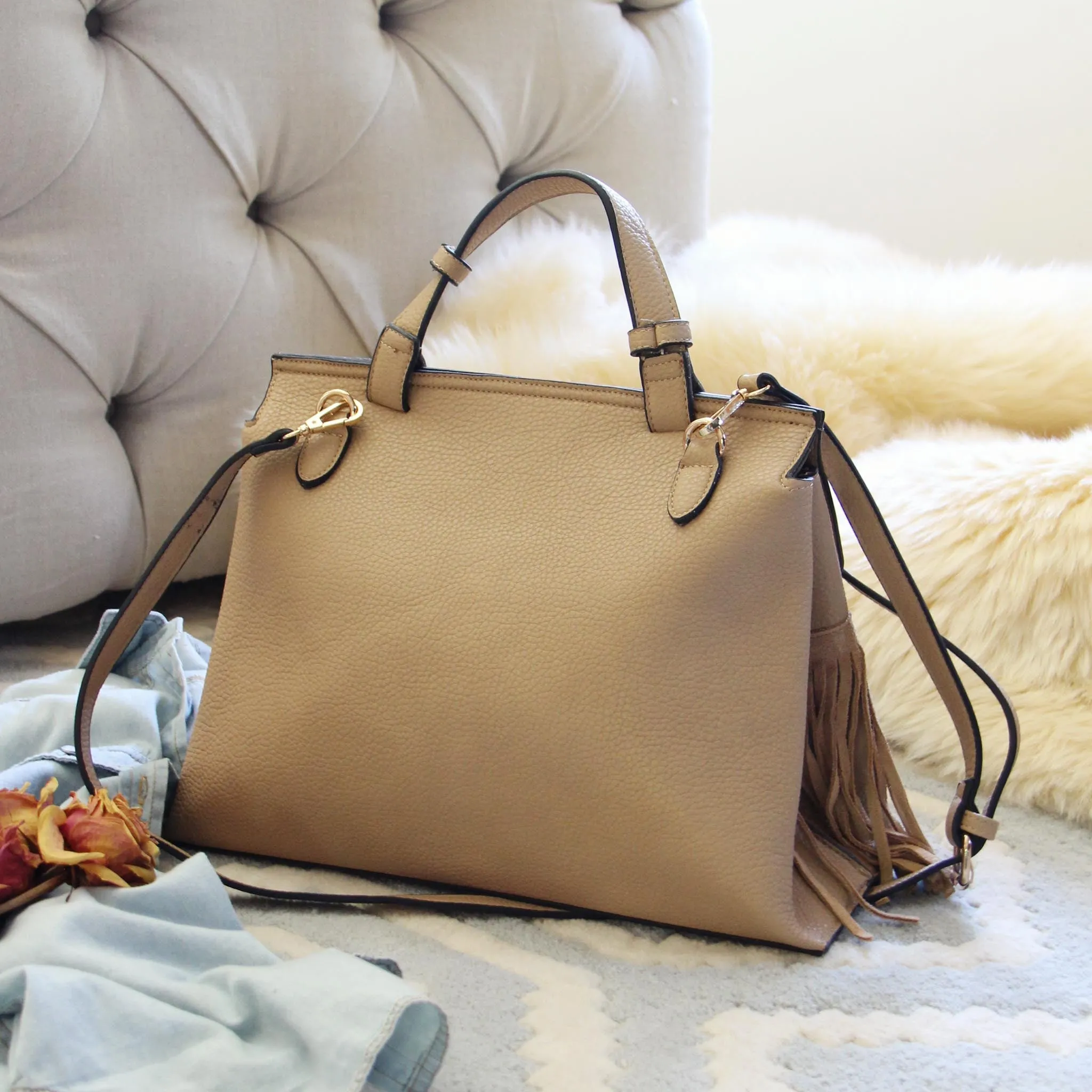 Honey Hush Fringe Tote