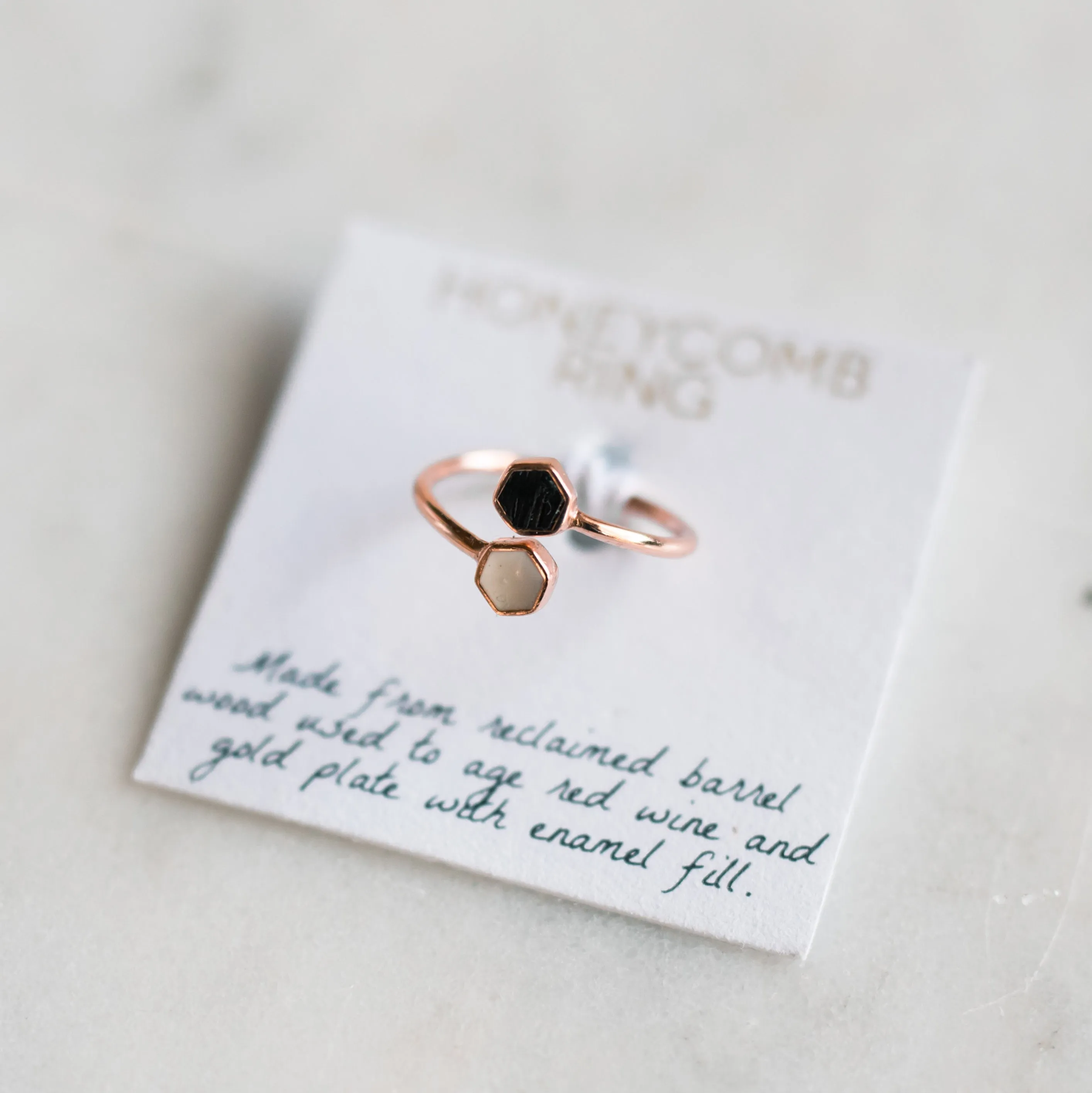 Honeycomb Ring - Rose Gold