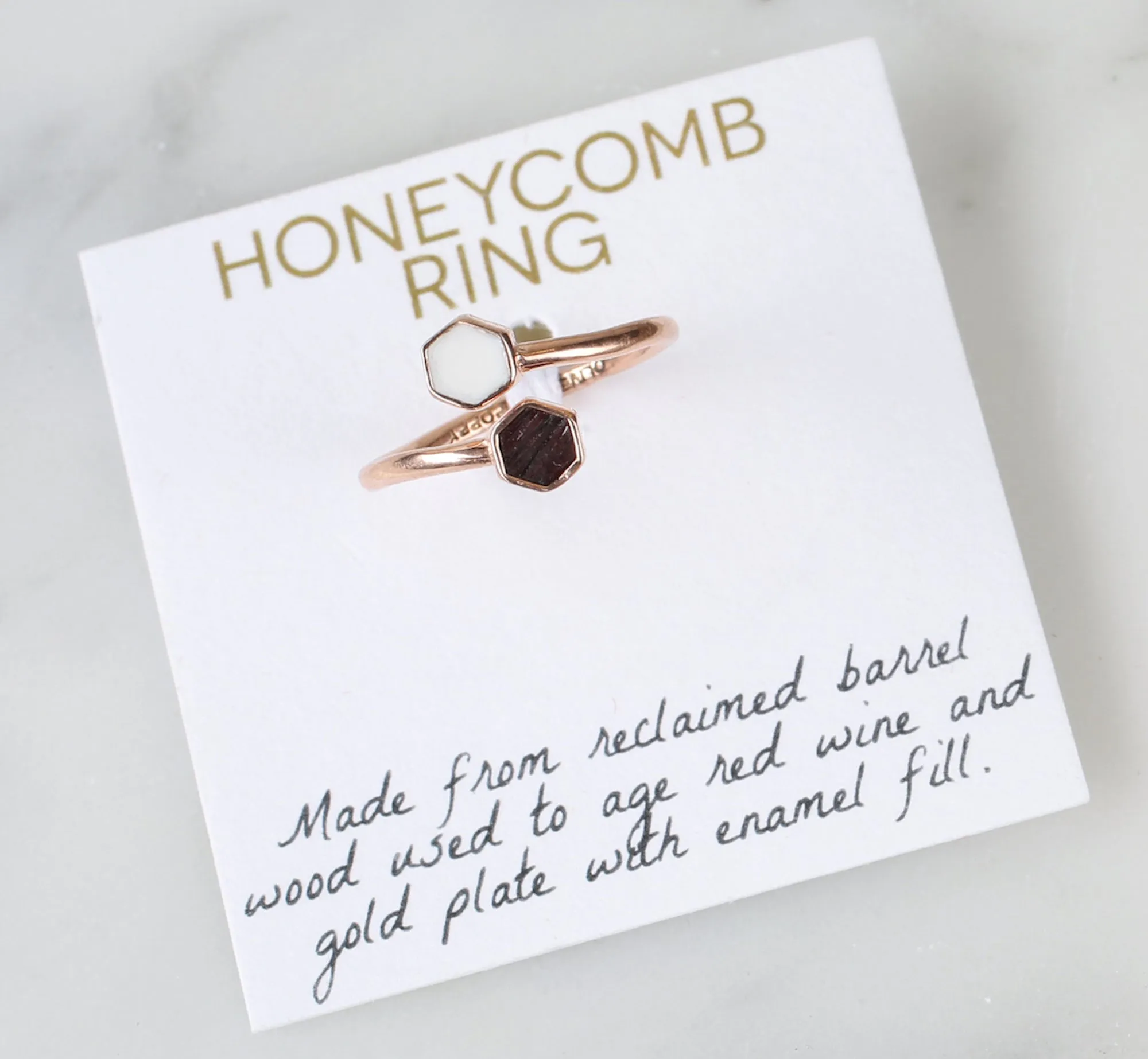 Honeycomb Ring - Rose Gold