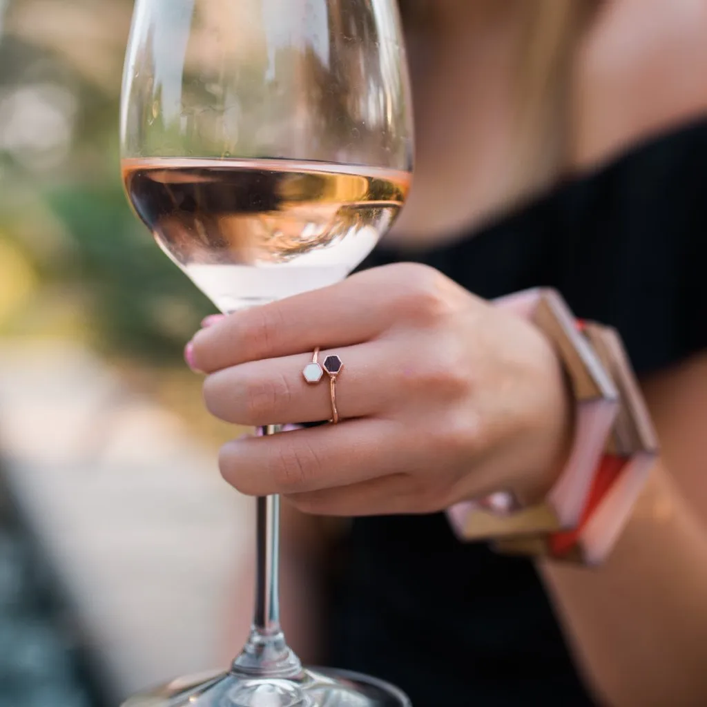 Honeycomb Ring - Rose Gold