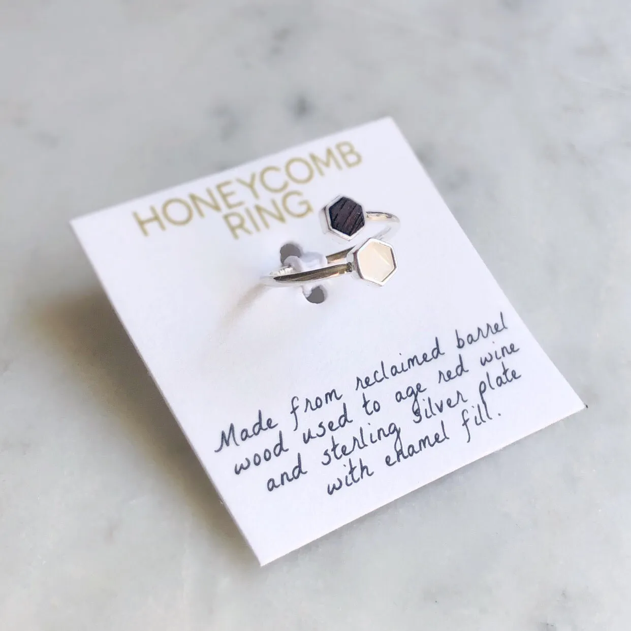 Honeycomb Ring - Silver