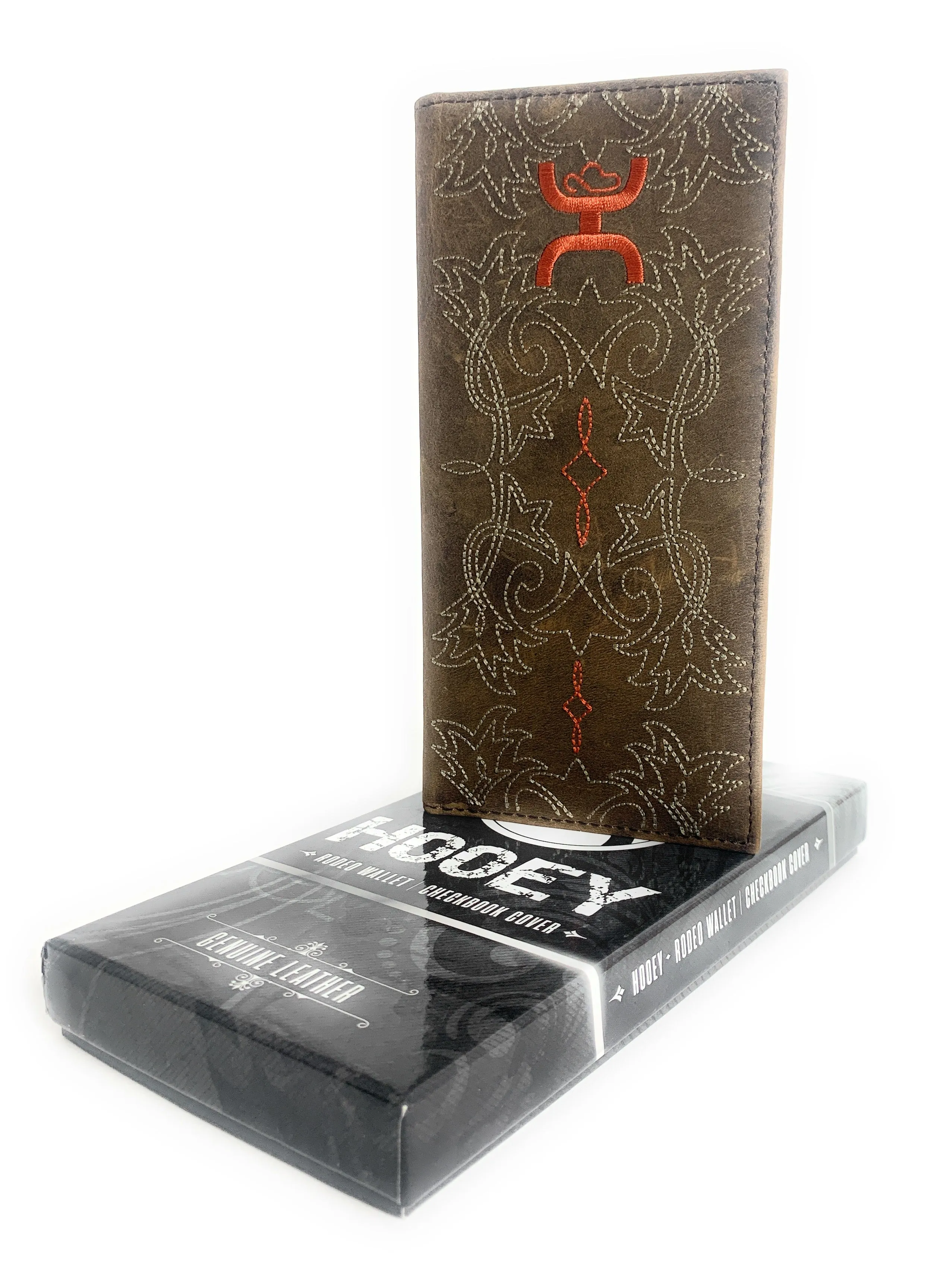 Hooey Embroidered Orange Logo Rodeo Wallet -1910137W4