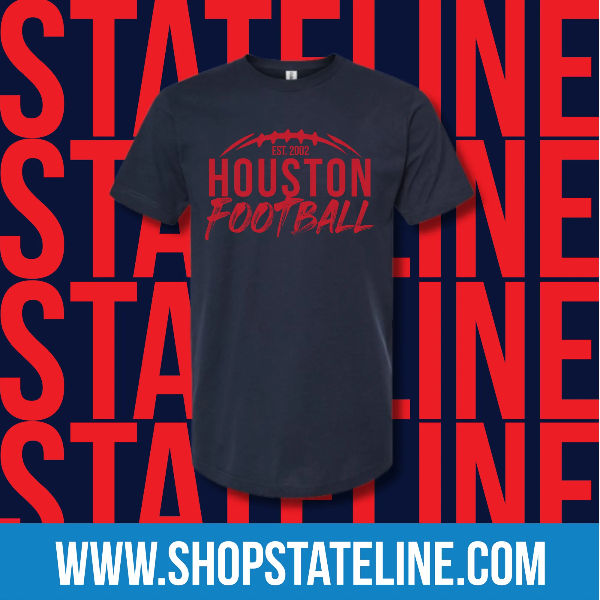HOUSTON FOOTBALL - NAVY UNISEX