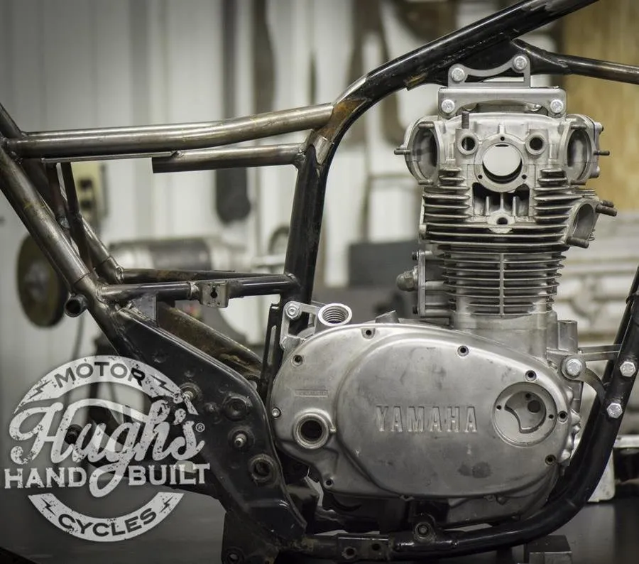 Hughs HandBuilt XS650 Top Motor Mount Window 1974-83
