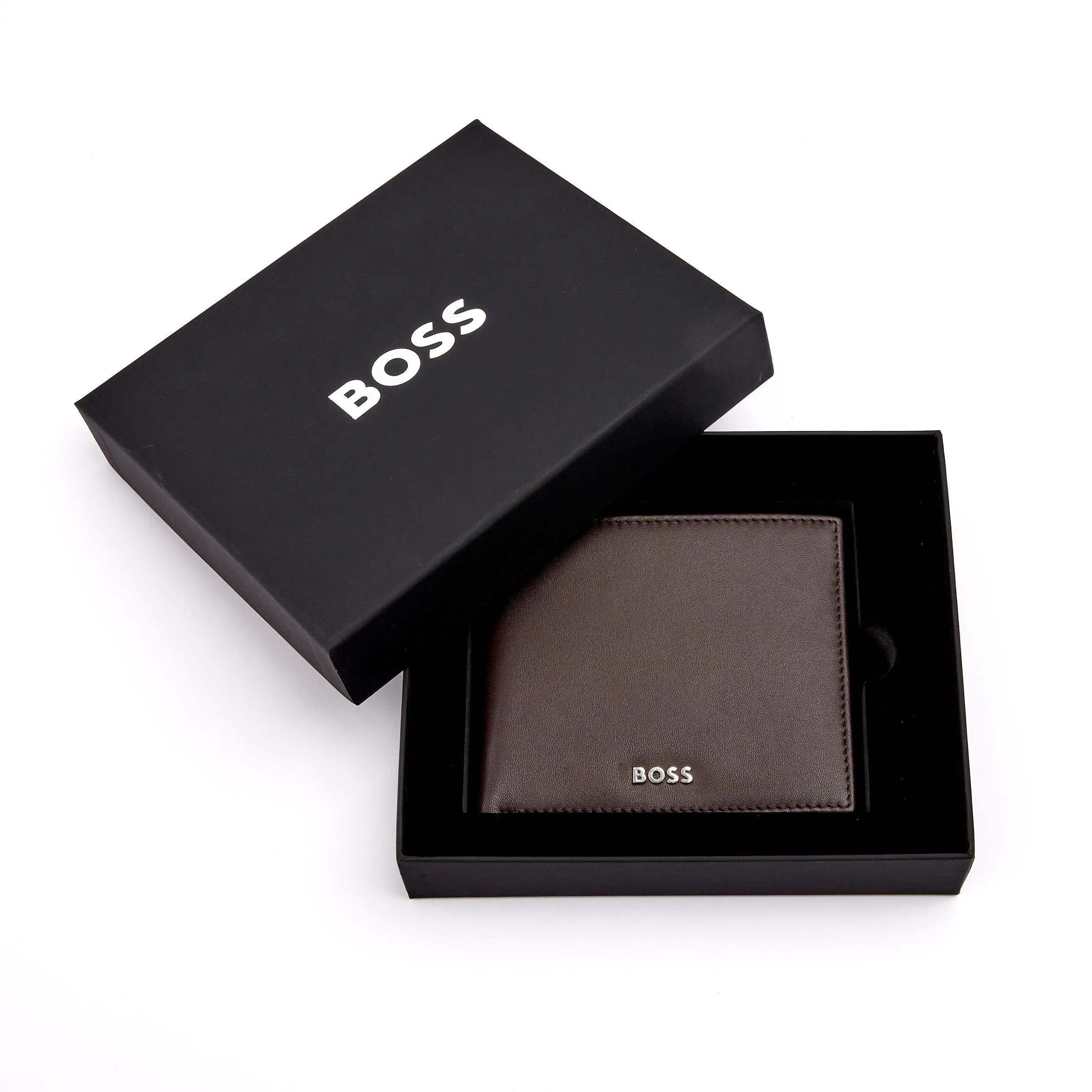 HUGO BOSS HLN403Y - Money wallet with flap Classic Smooth Brown