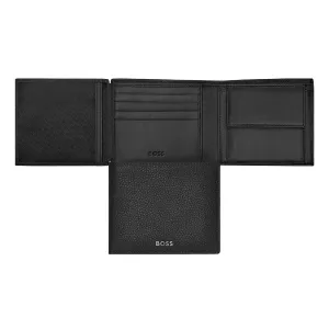 HUGO BOSS HLN416A - Money wallet with flap Classic Grained Black
