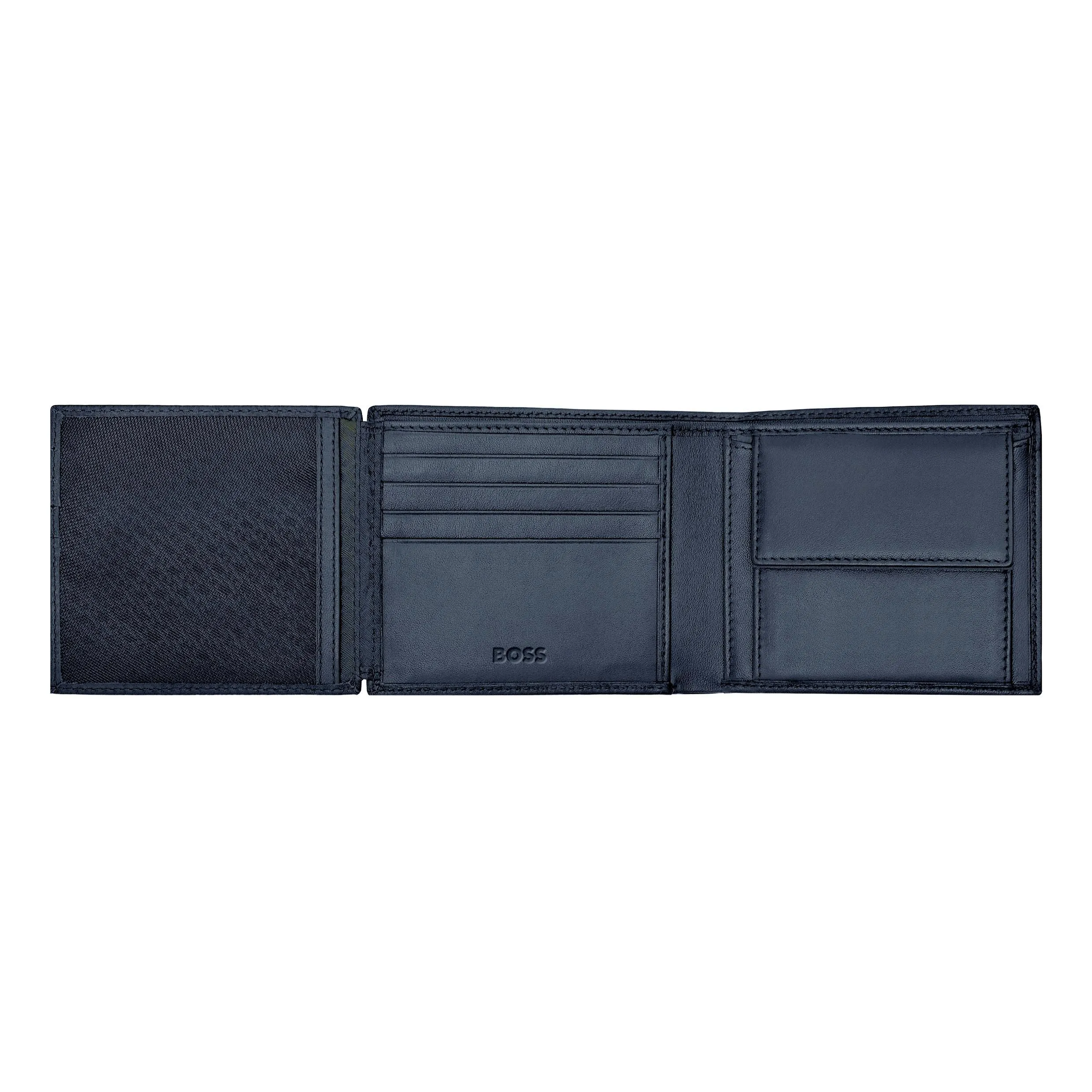 HUGO BOSS HLN416N - Money wallet with flap Classic Grained Navy