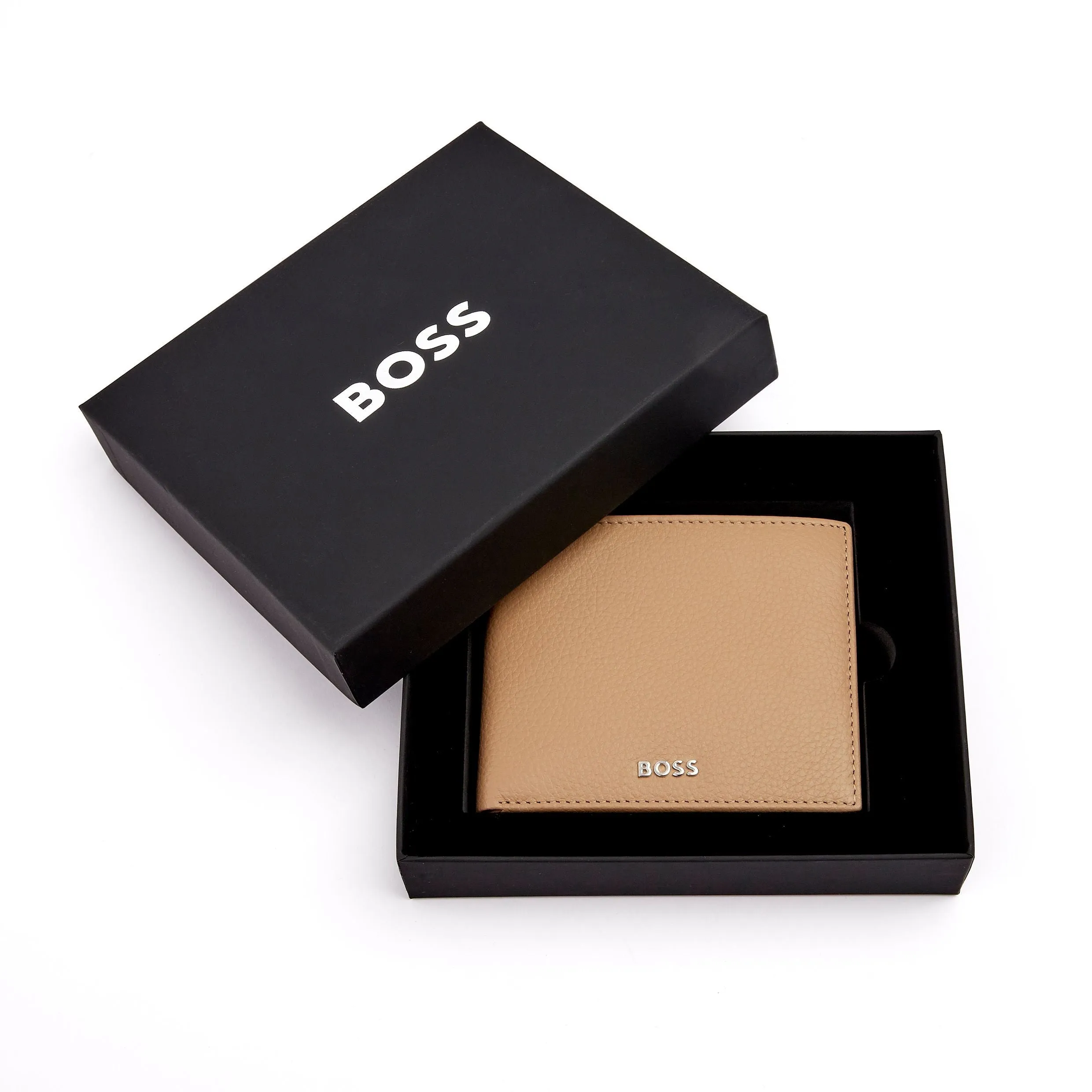 HUGO BOSS HLN416X - Money wallet with flap Classic Grained Camel