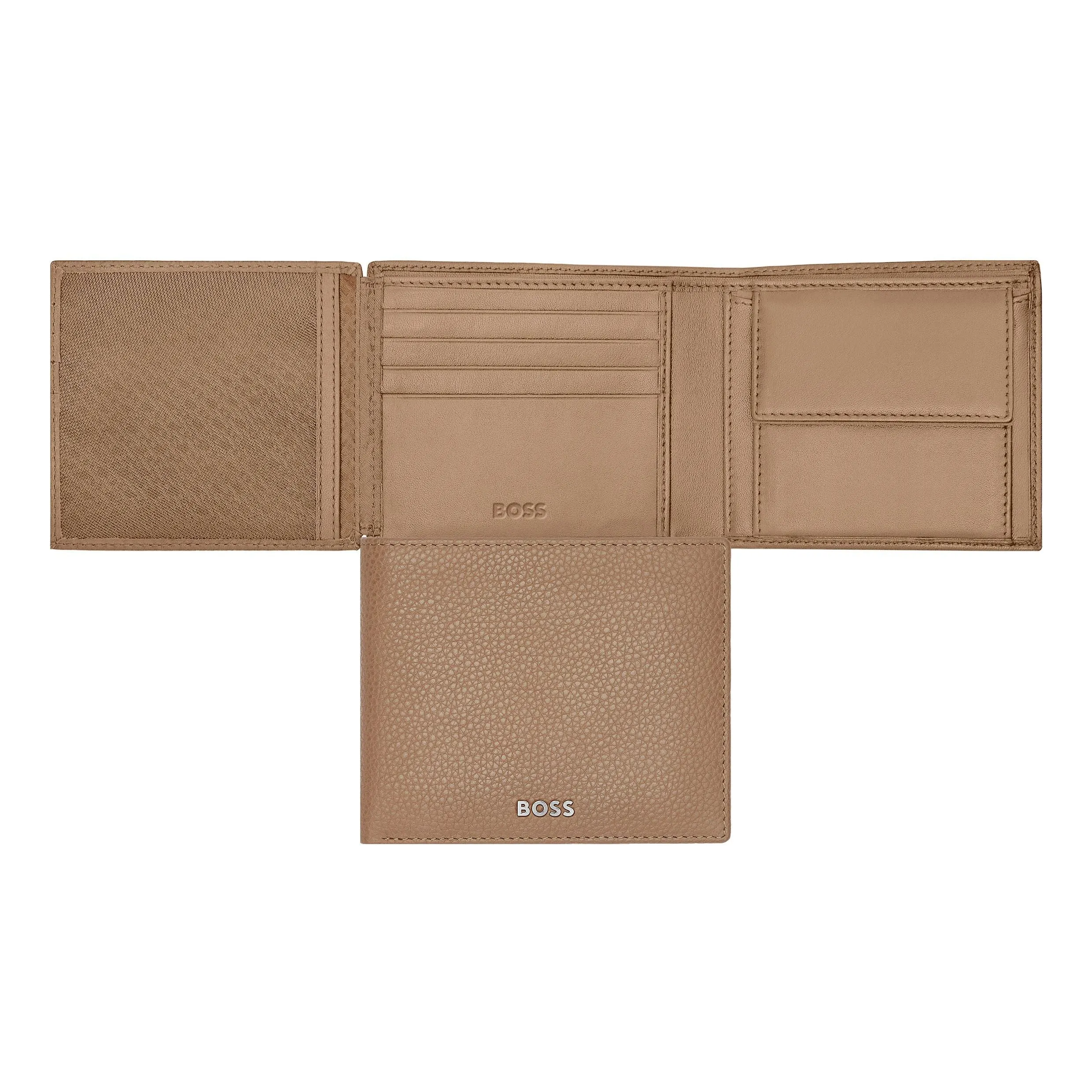HUGO BOSS HLN416X - Money wallet with flap Classic Grained Camel