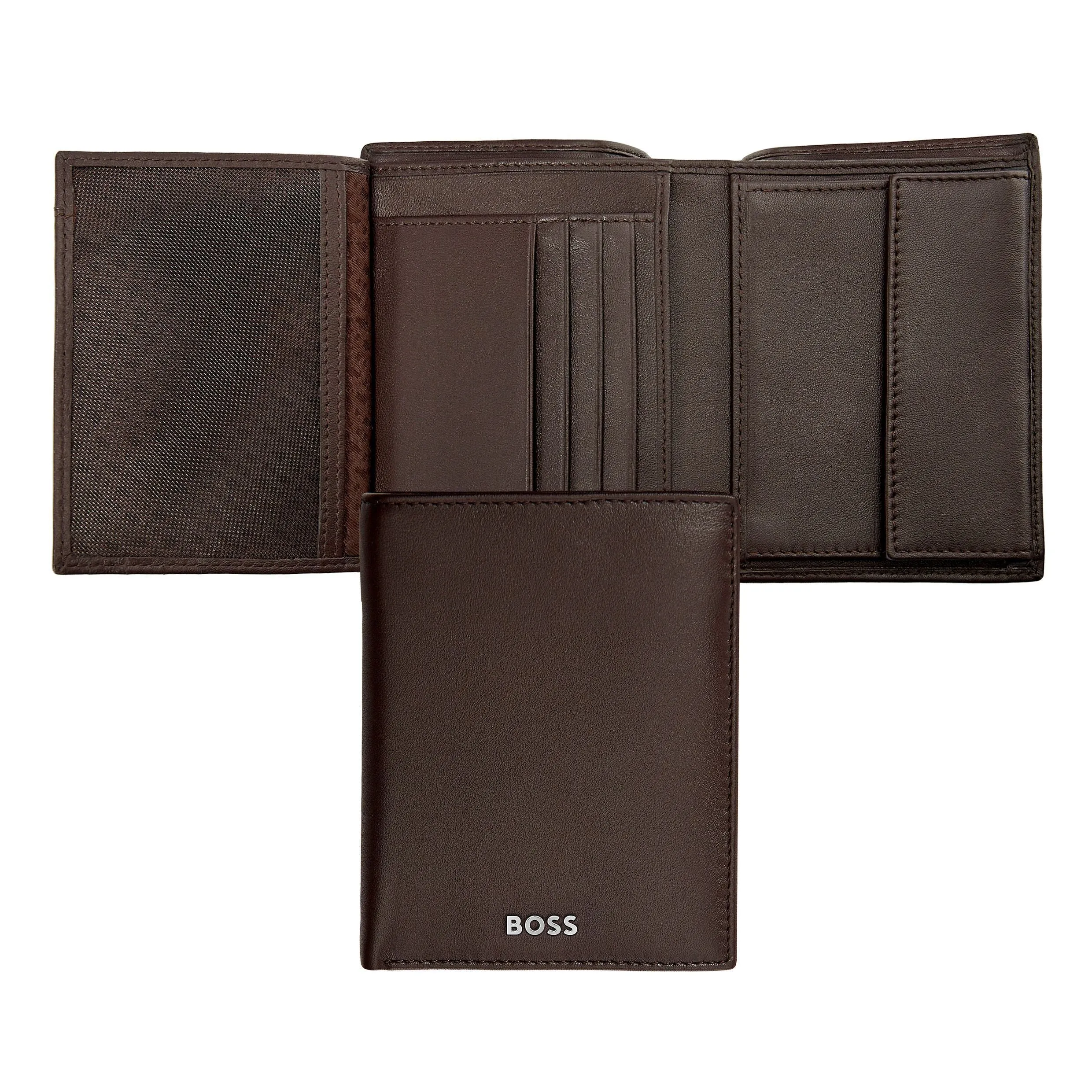 HUGO BOSS HLO403Y - Money wallet Vertical flap Classic Smooth Brown
