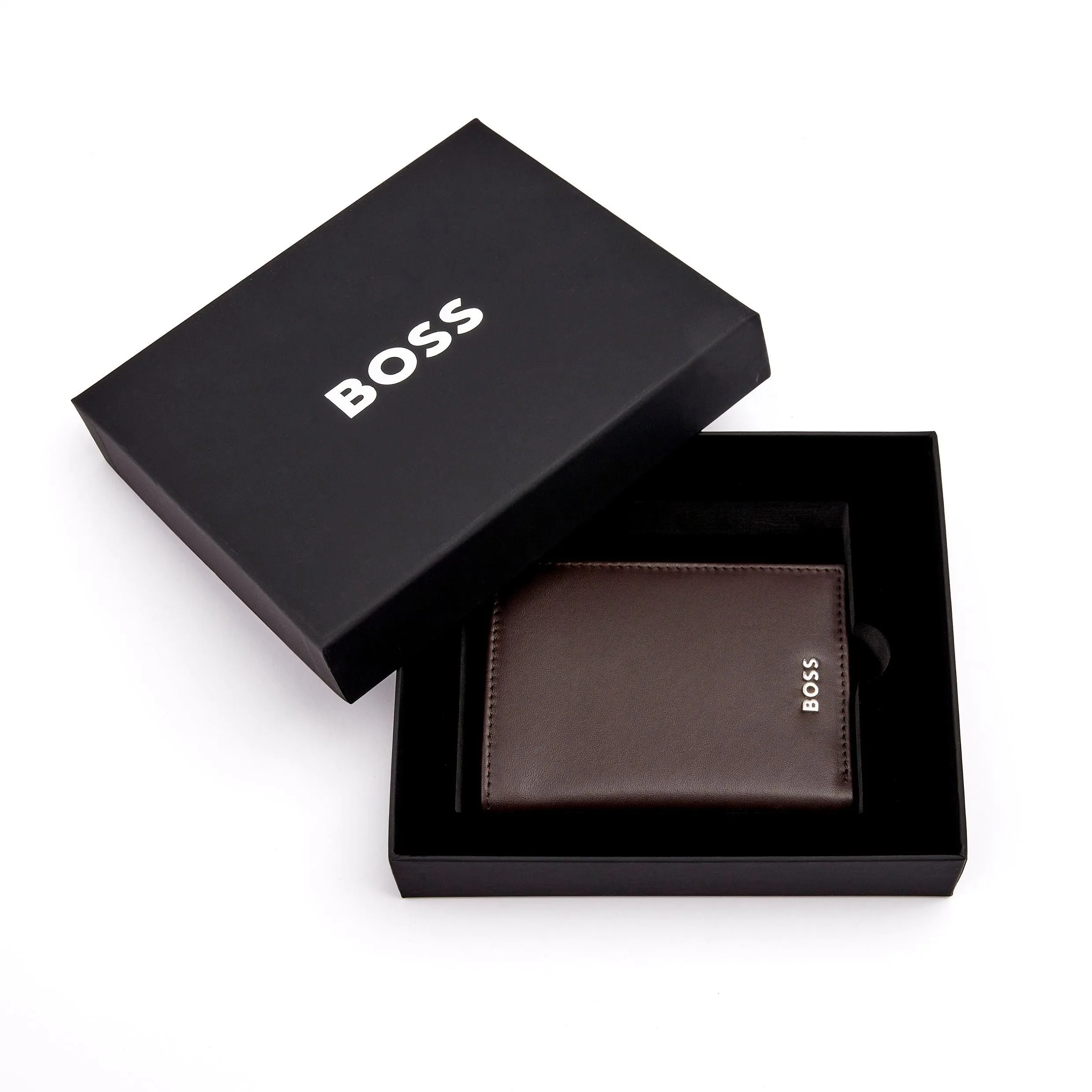 HUGO BOSS HLO403Y - Money wallet Vertical flap Classic Smooth Brown
