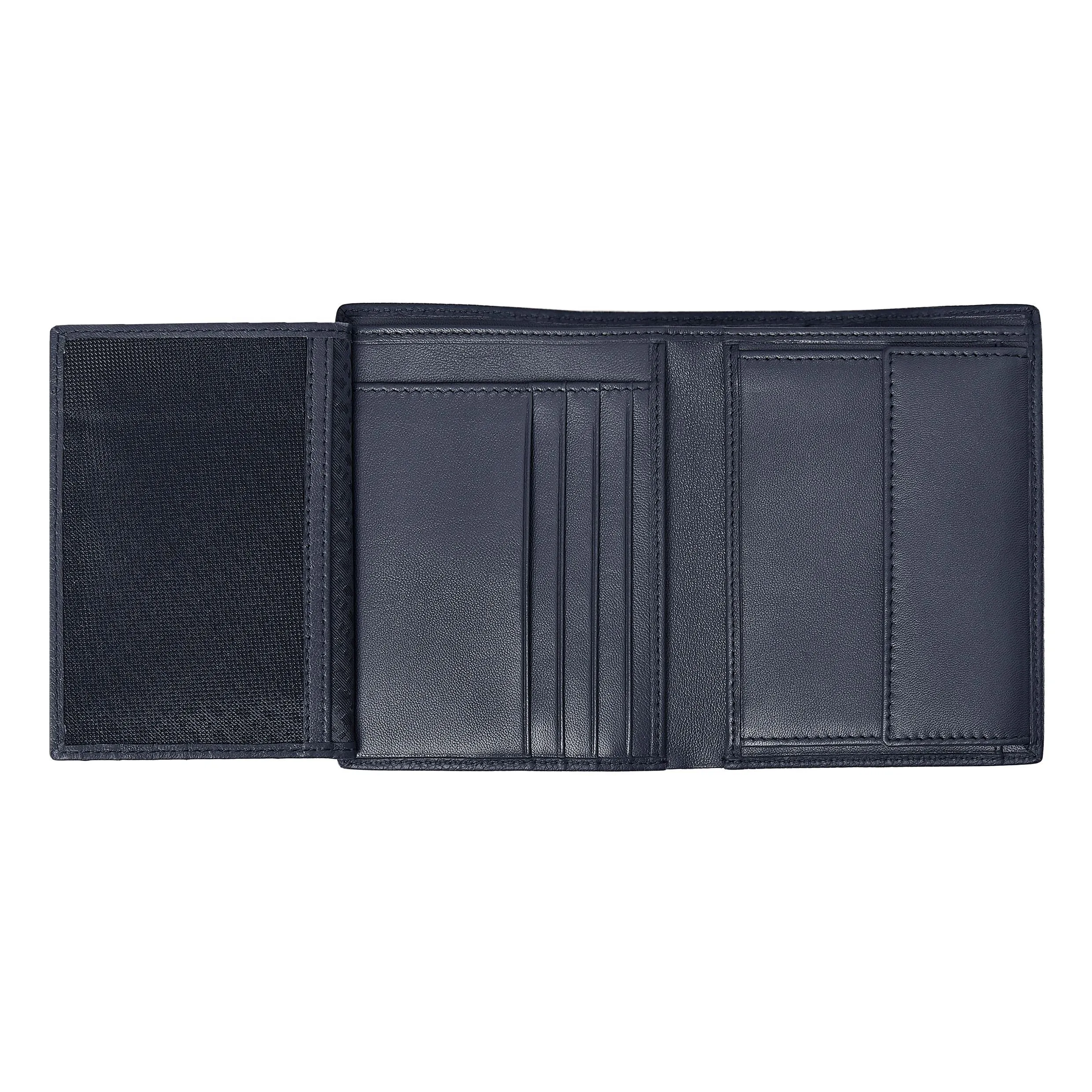 HUGO BOSS HLO416N - Money wallet Vertical flap Classic Grained Navy