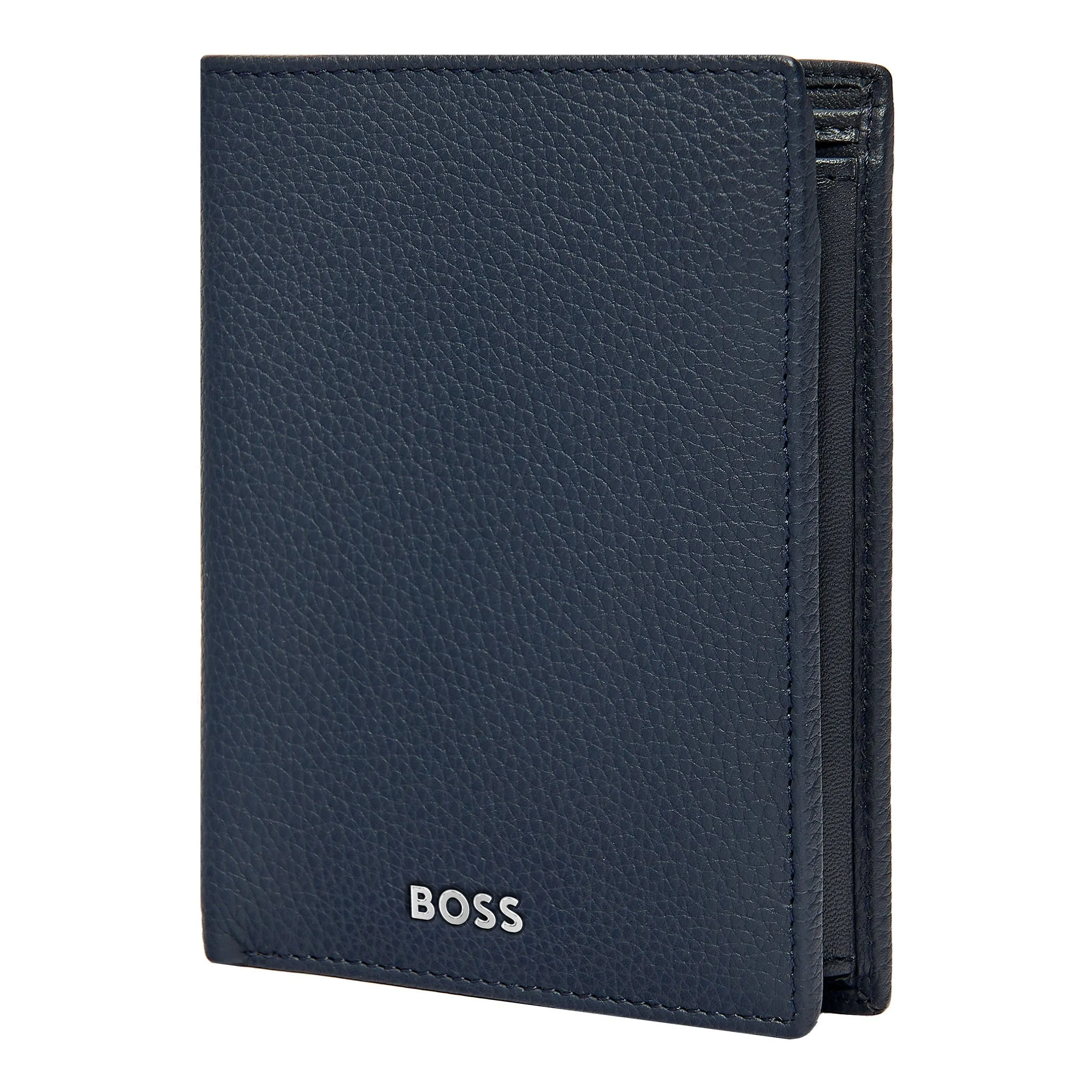 HUGO BOSS HLO416N - Money wallet Vertical flap Classic Grained Navy