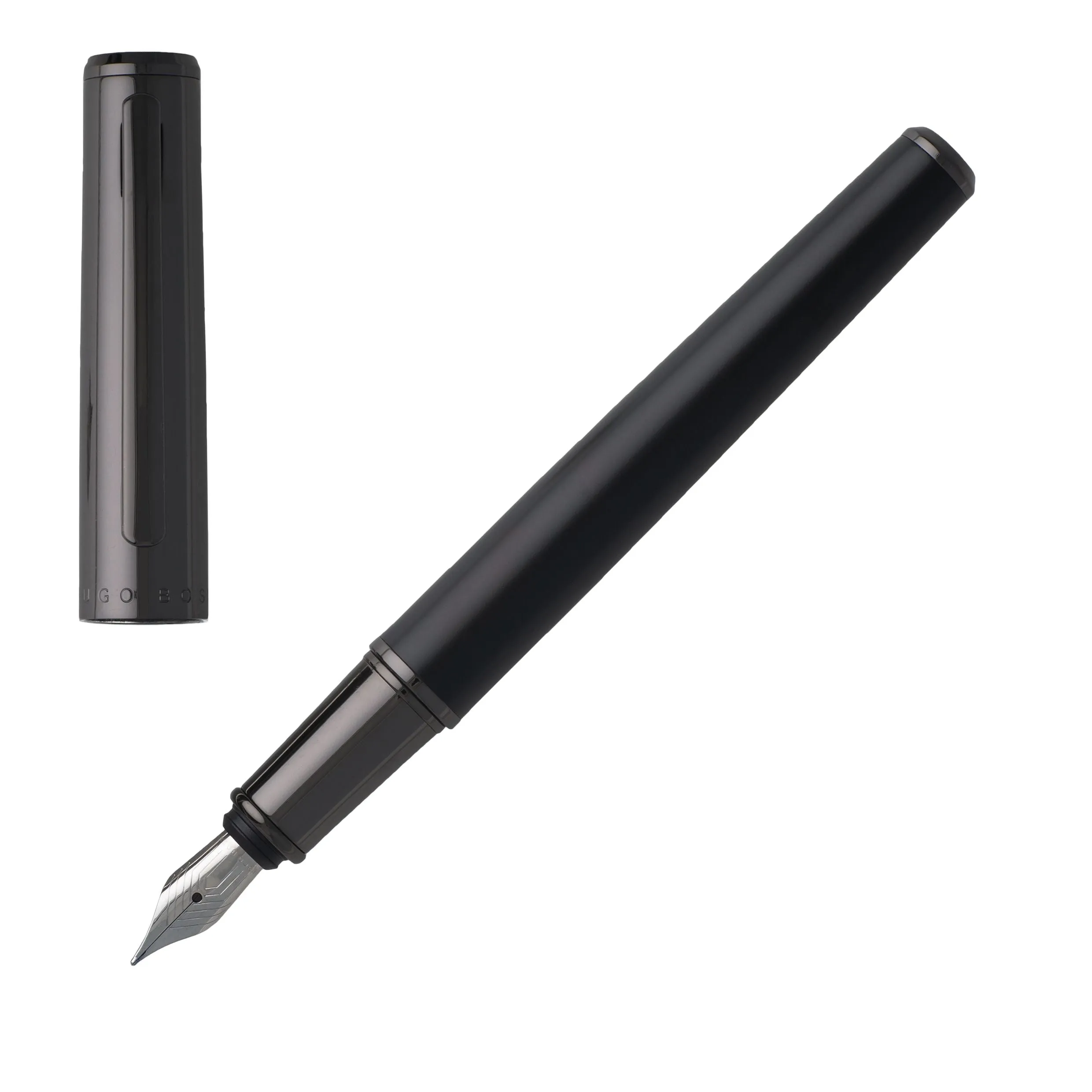 HUGO BOSS HSN9522D-Fountain pen Minimal Dark Chrome