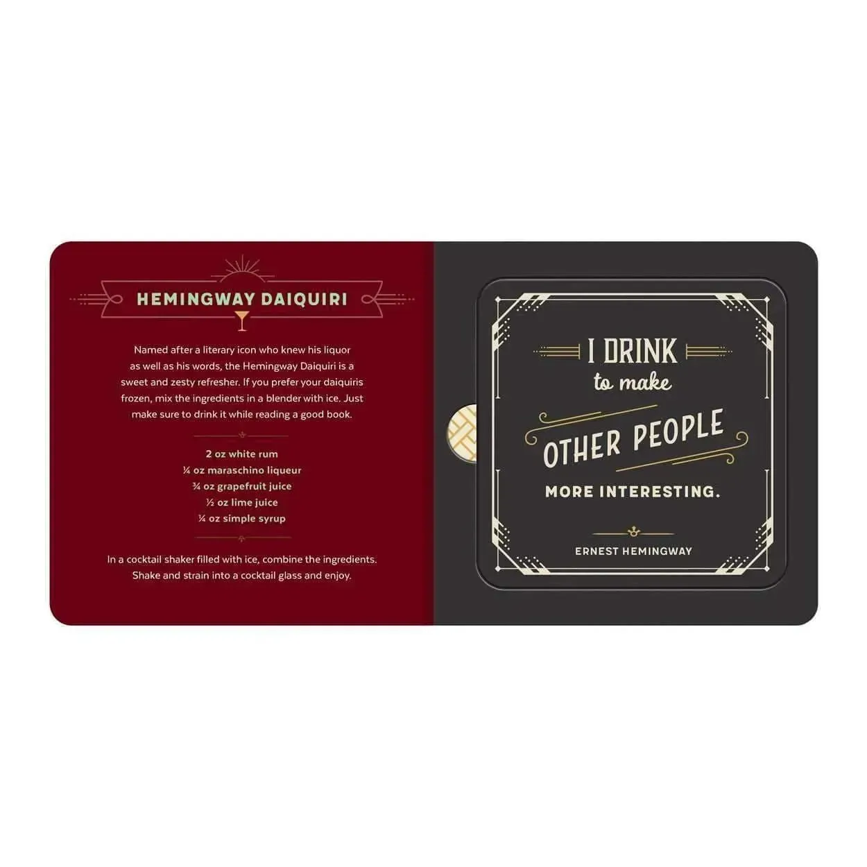 I Have Mixed Drinks About Feelings Coaster Book