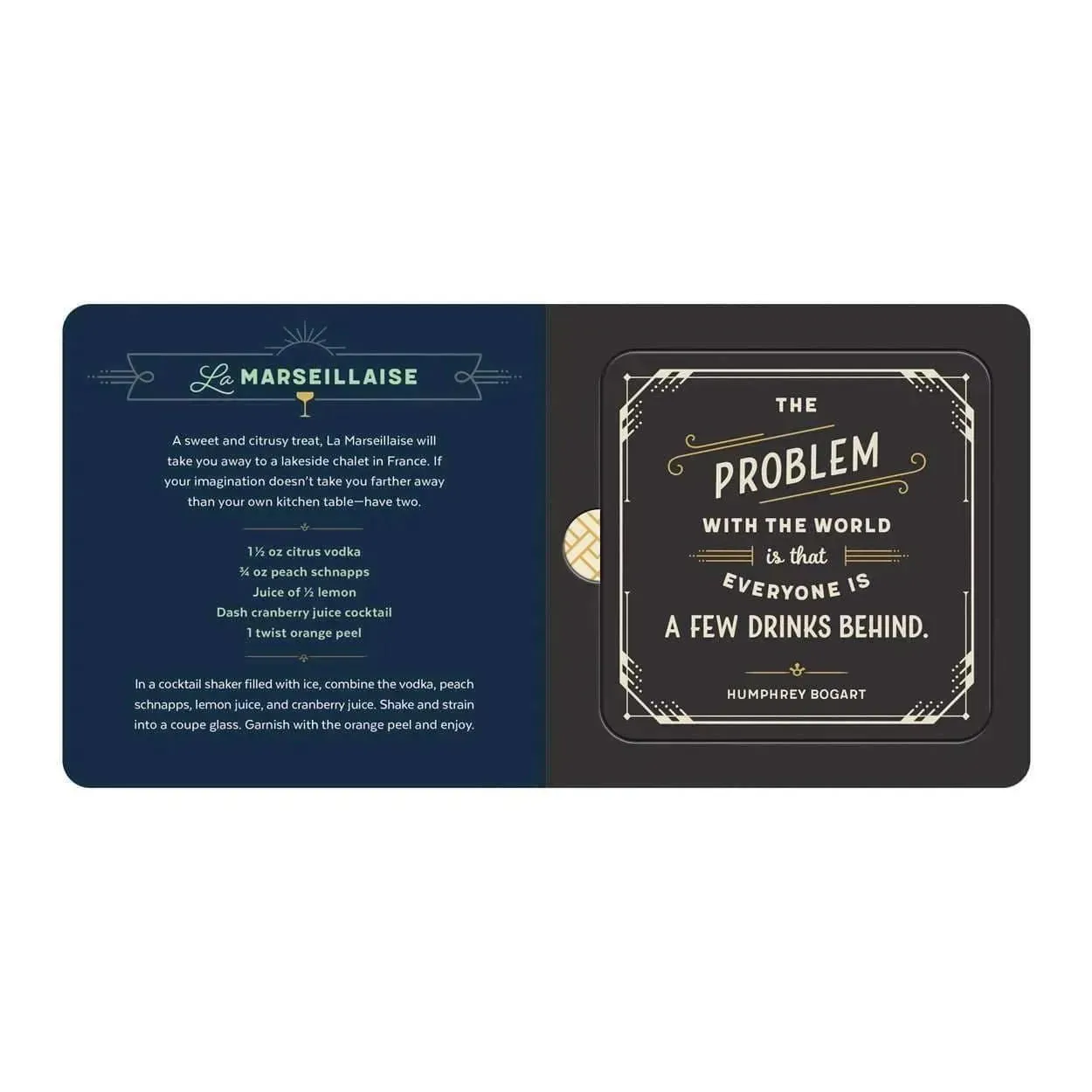 I Have Mixed Drinks About Feelings Coaster Book