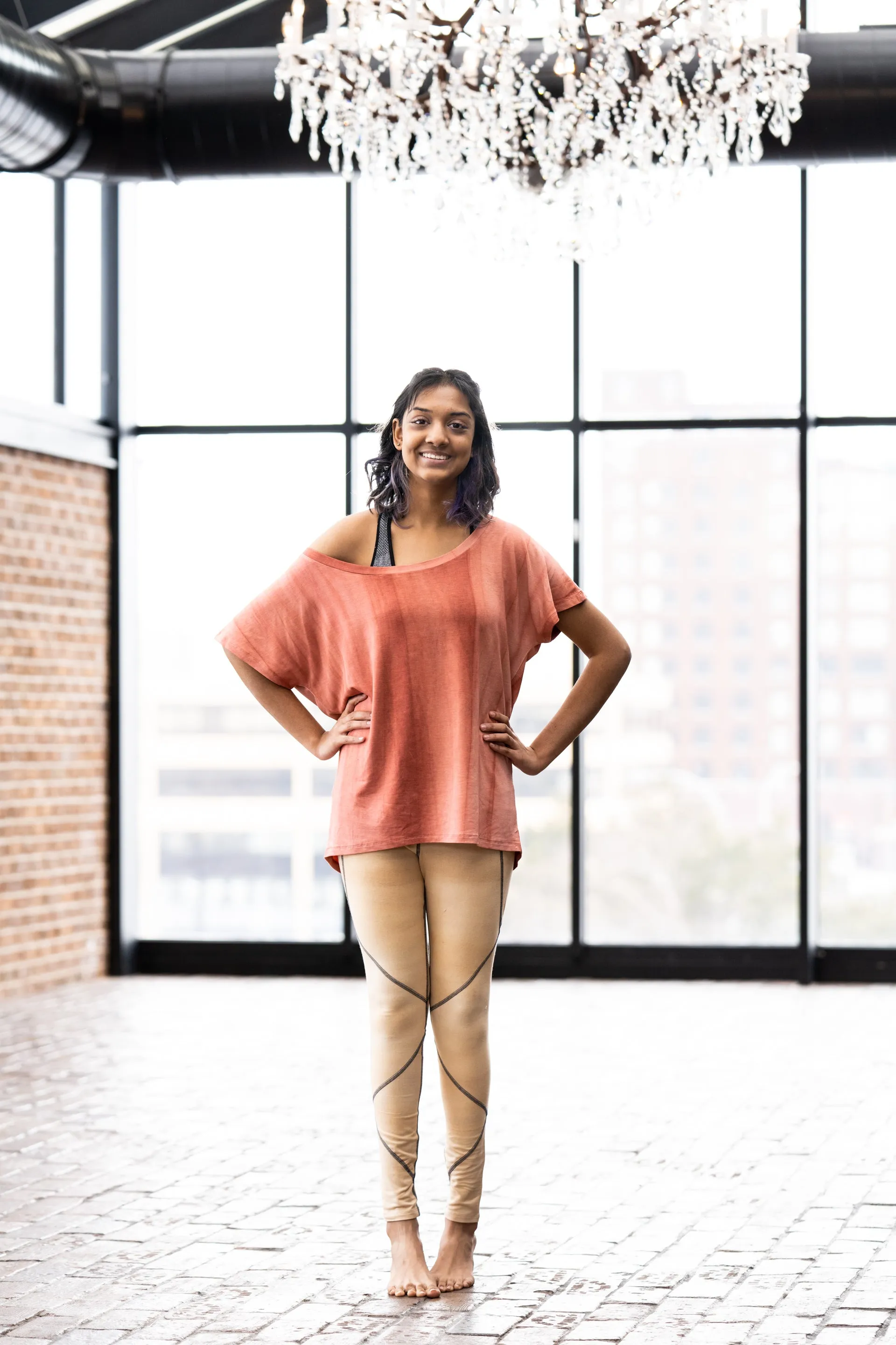 Inscape legging in Flax