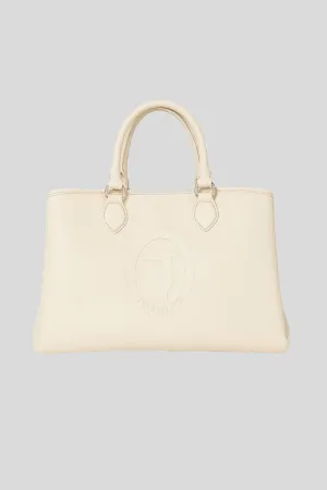 Iris Tote Md Stampa Cervo - Ecru