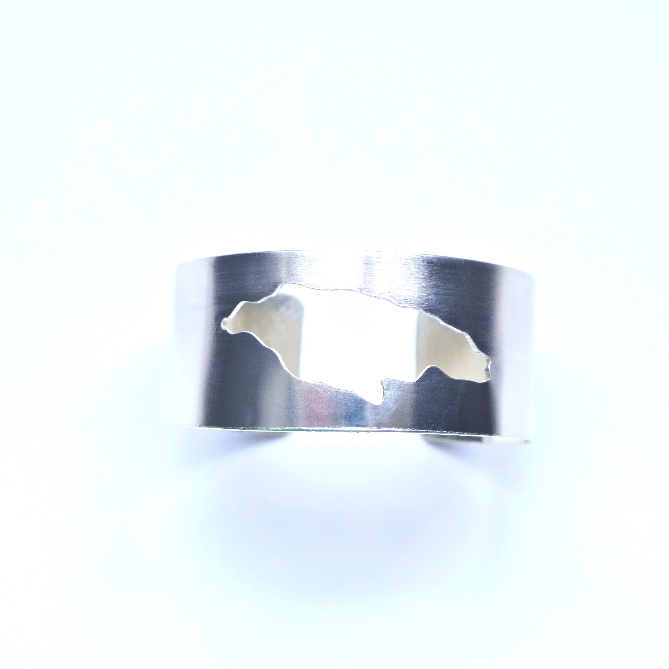 Jamaica Gold Brass Statement Cuff Bracelet