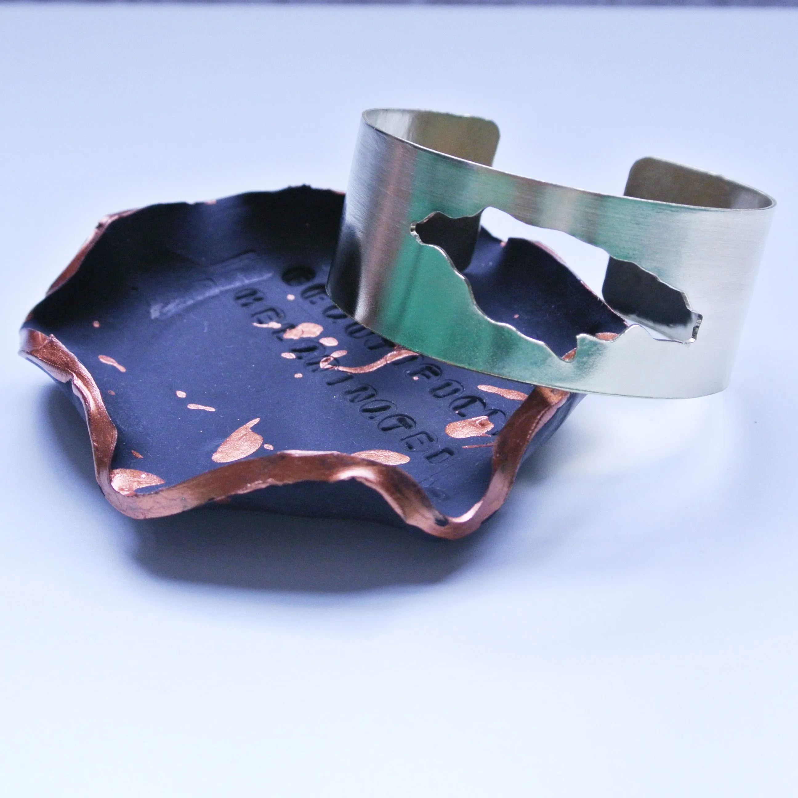 Jamaica Gold Brass Statement Cuff Bracelet
