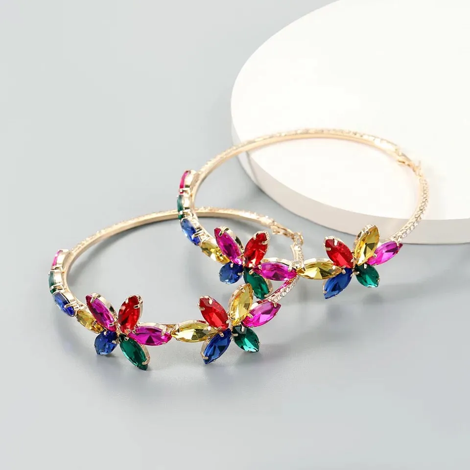 JASMINE HOOP EARRINGS