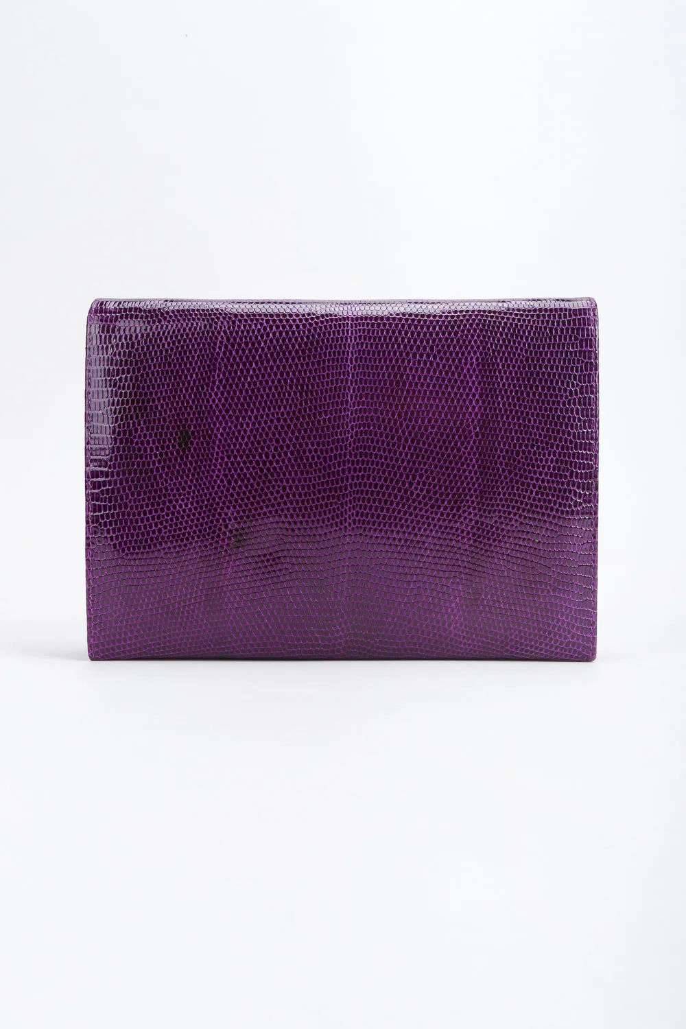 Jeweled Jaguar Convertible Lizard Clutch