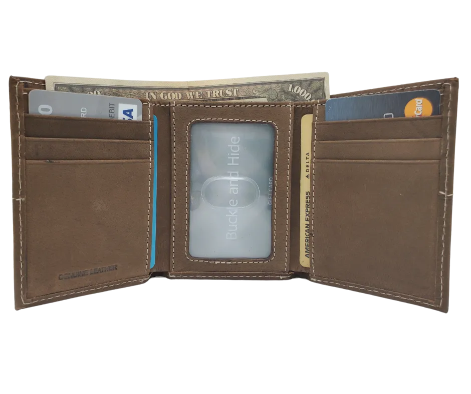John Deere Logo Tri-Fold Wallet