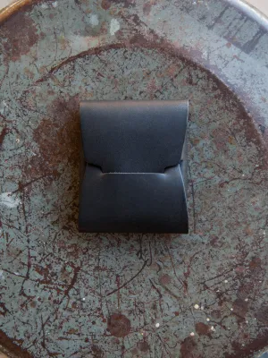 Johnny Wallet - Horween Black Essex Leather
