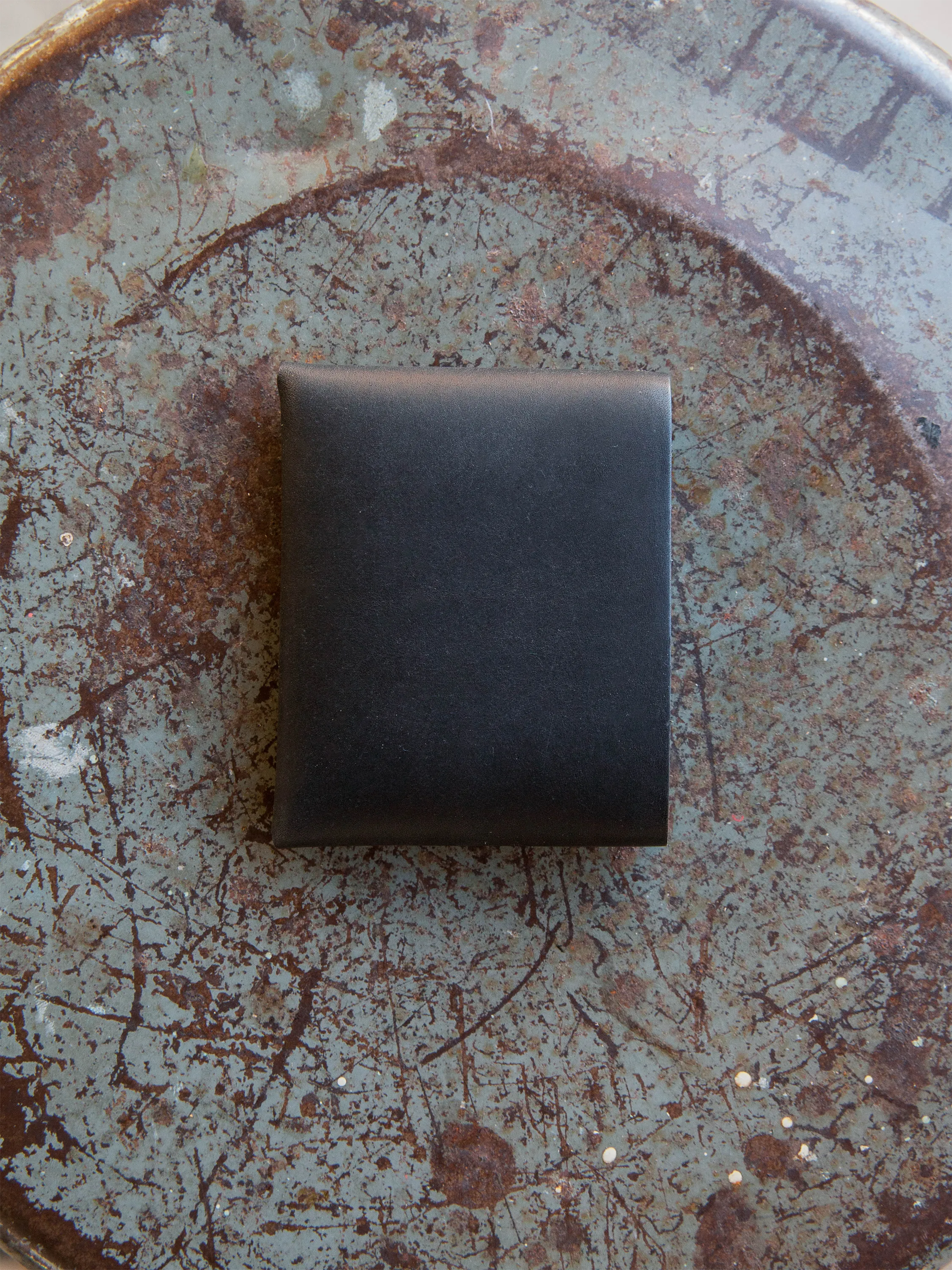 Johnny Wallet - Horween Black Essex Leather