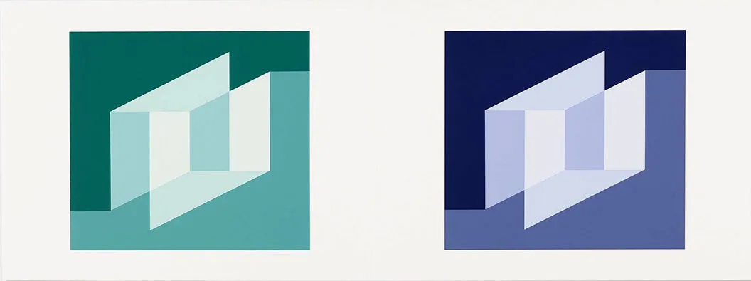 Josef Albers  This work from the portfolio of 127, 1972