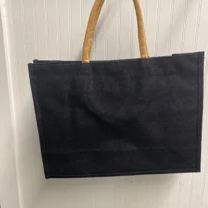 Jute Tote Black