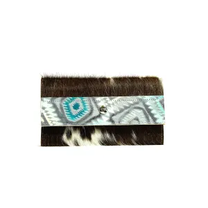 Kacey Wallet - Long Brindle w/ Royston Aztec